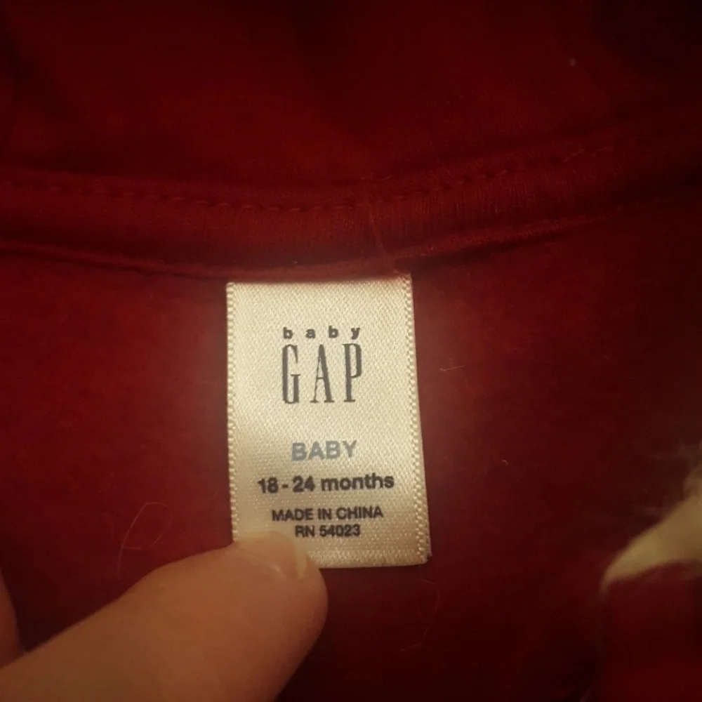 Vintage Baby Gap Hooded Sweatshirt w Fur Trim